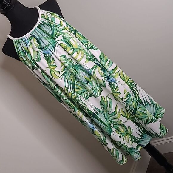 indigo soul Dresses & Skirts - Indigo soul sz S summer dress corded neckline  midi length